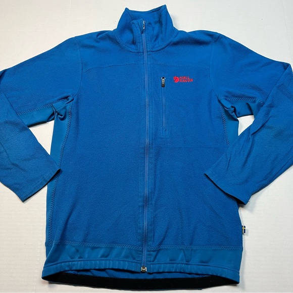 Fjallraven Full Zip High/mock Neck Sweater in Blue. - Picture 1 of 16